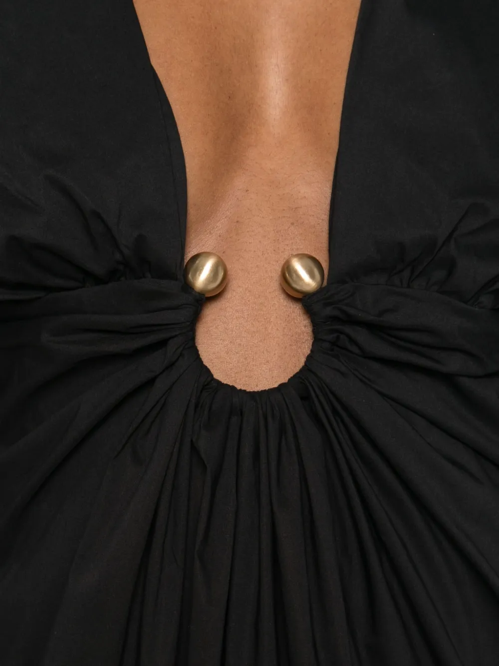 Cult Gaia Elyza midi-jurk Zwart