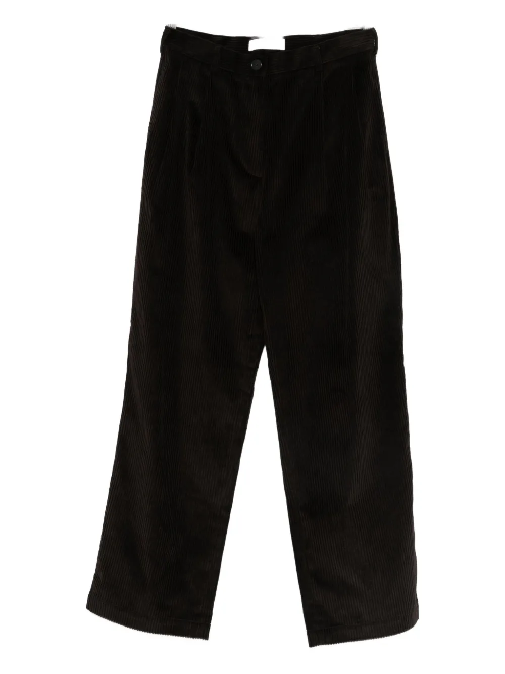 The Frankie Shop corduroy straight-leg trousers - Marrone