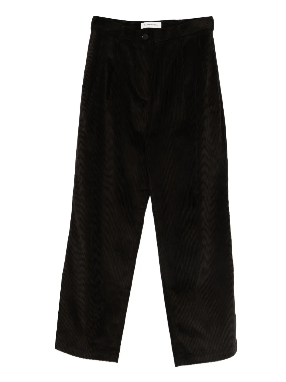 The Frankie Shop corduroy straight-leg trousers - Marrone