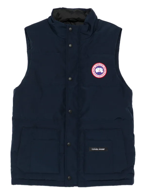 Canada Goose Freestyle Weste Mit Aufgesetzten Taschen Blau