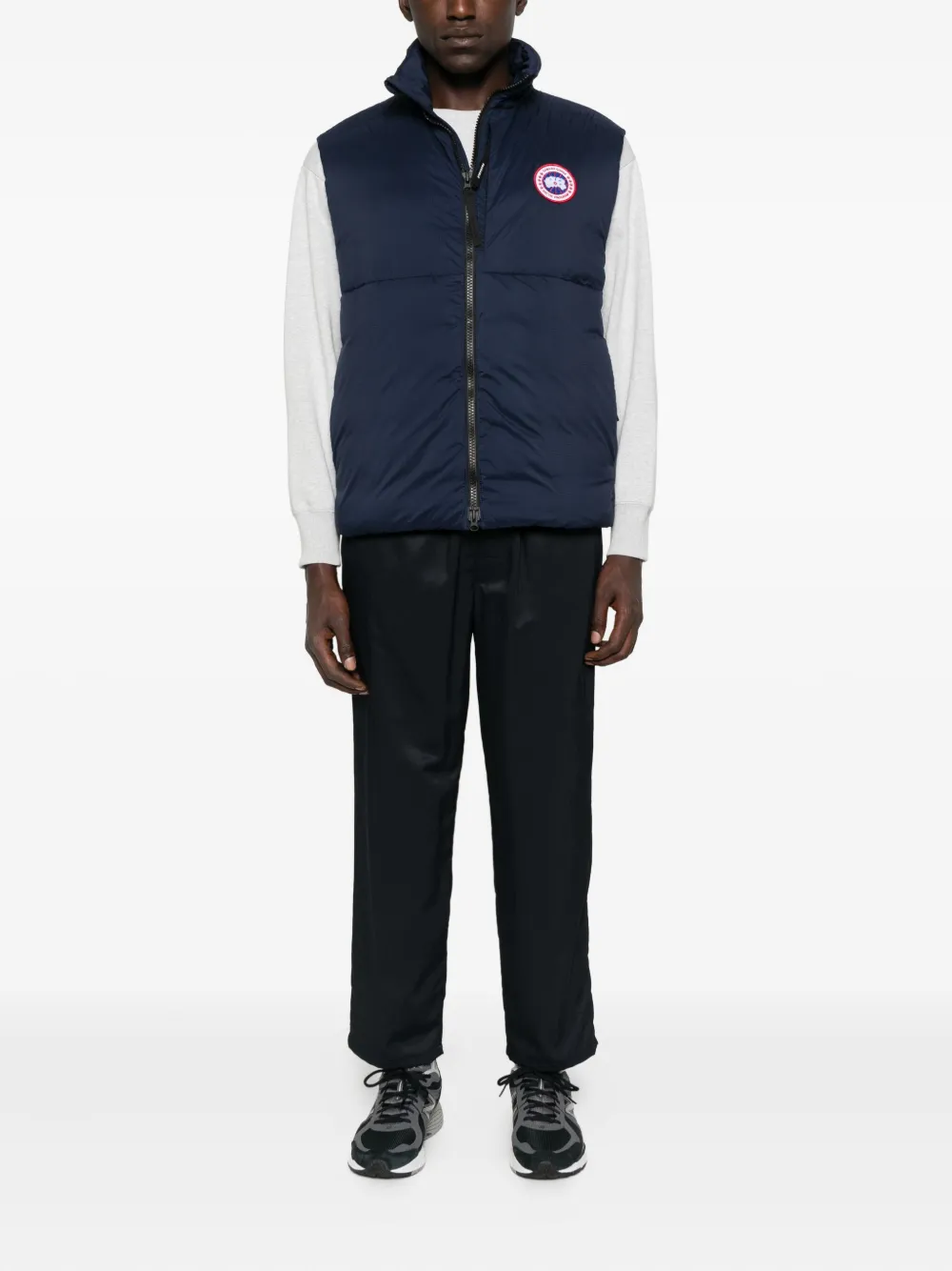 Canada Goose Lodge logo-patch quilted gilet Blauw
