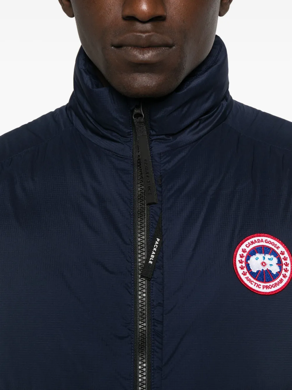 Canada Goose Lodge logo-patch quilted gilet Blauw