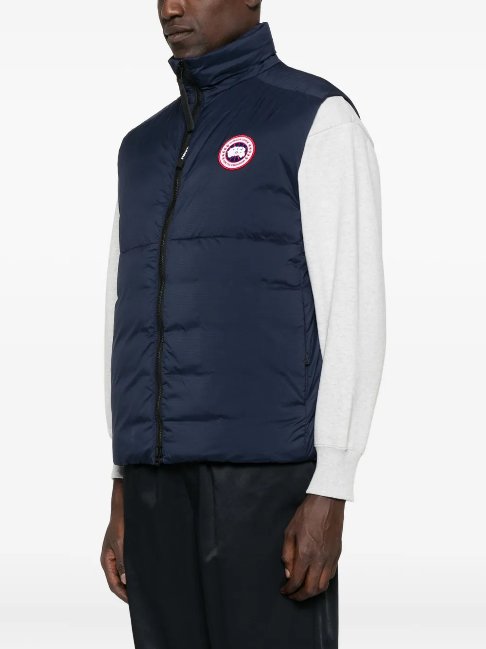 Canada Goose Lodge logo-patch quilted gilet Blauw