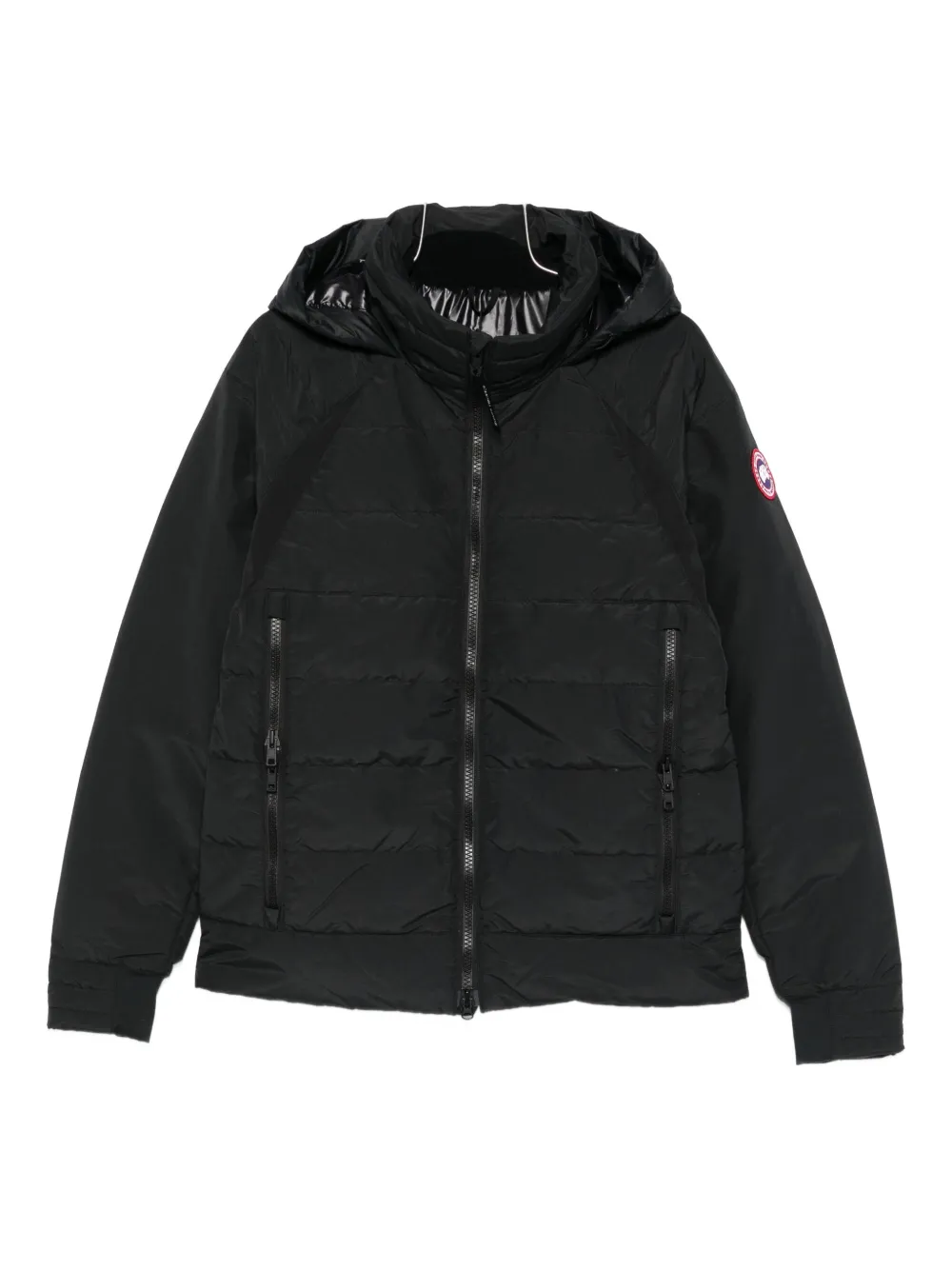 Canada Goose Logo-patch Padded Jacket In Black