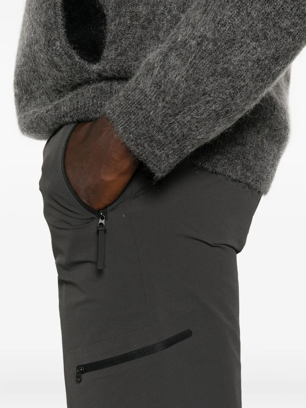 Hiking Patrol Softshell broek met ritszak Grijs