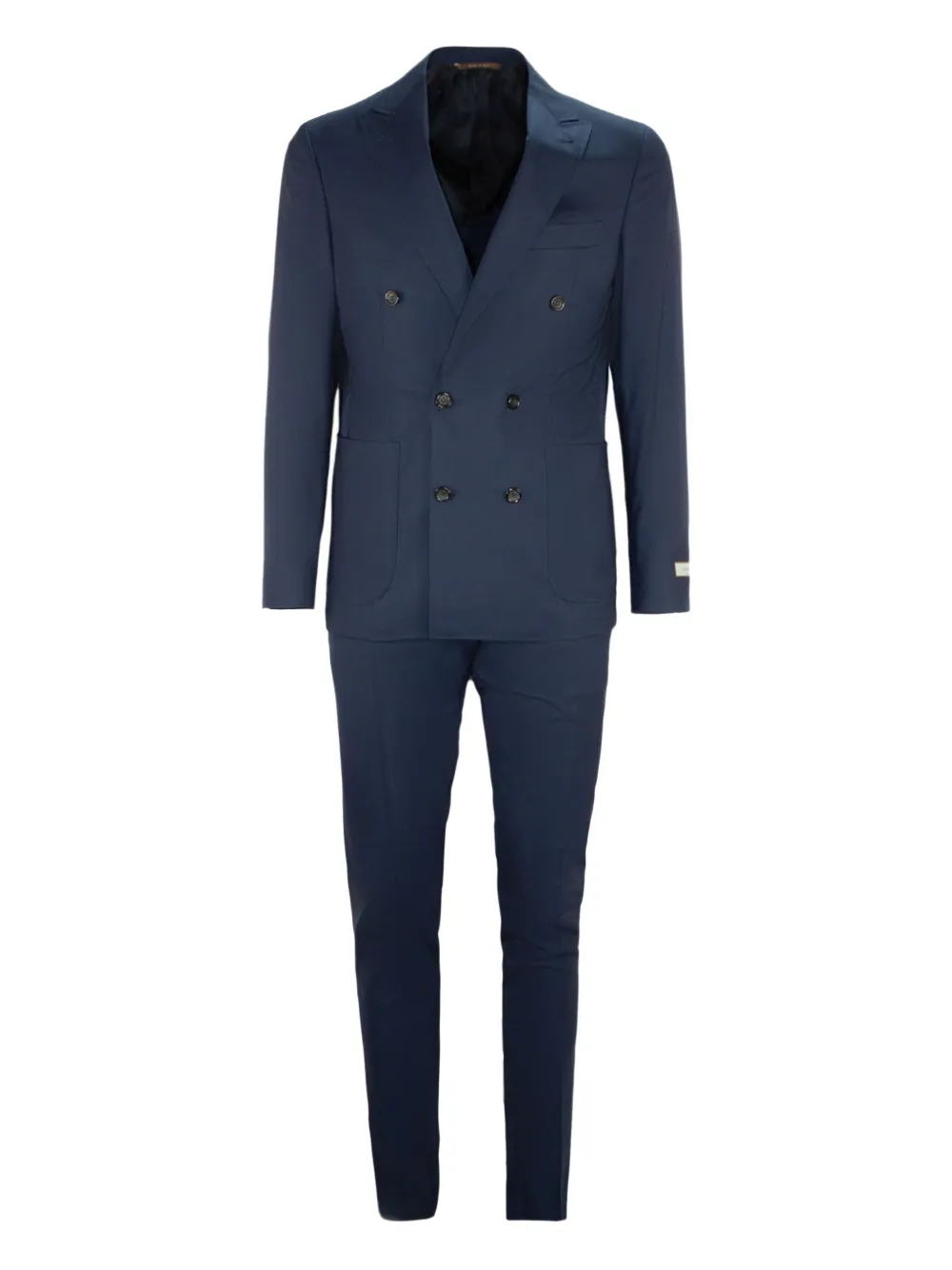 Canali double-breasted suit Blauw