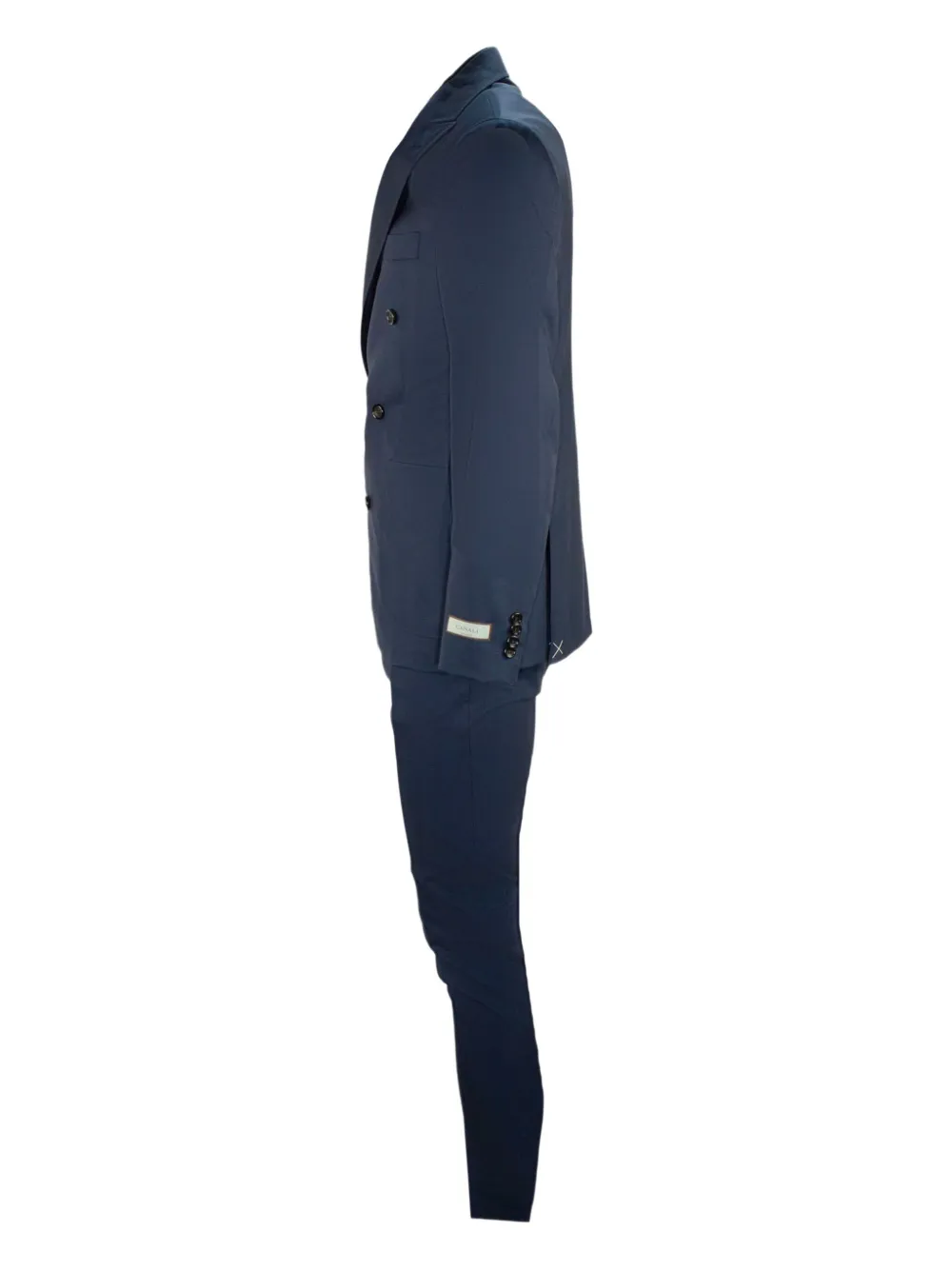 Canali double-breasted suit Blauw