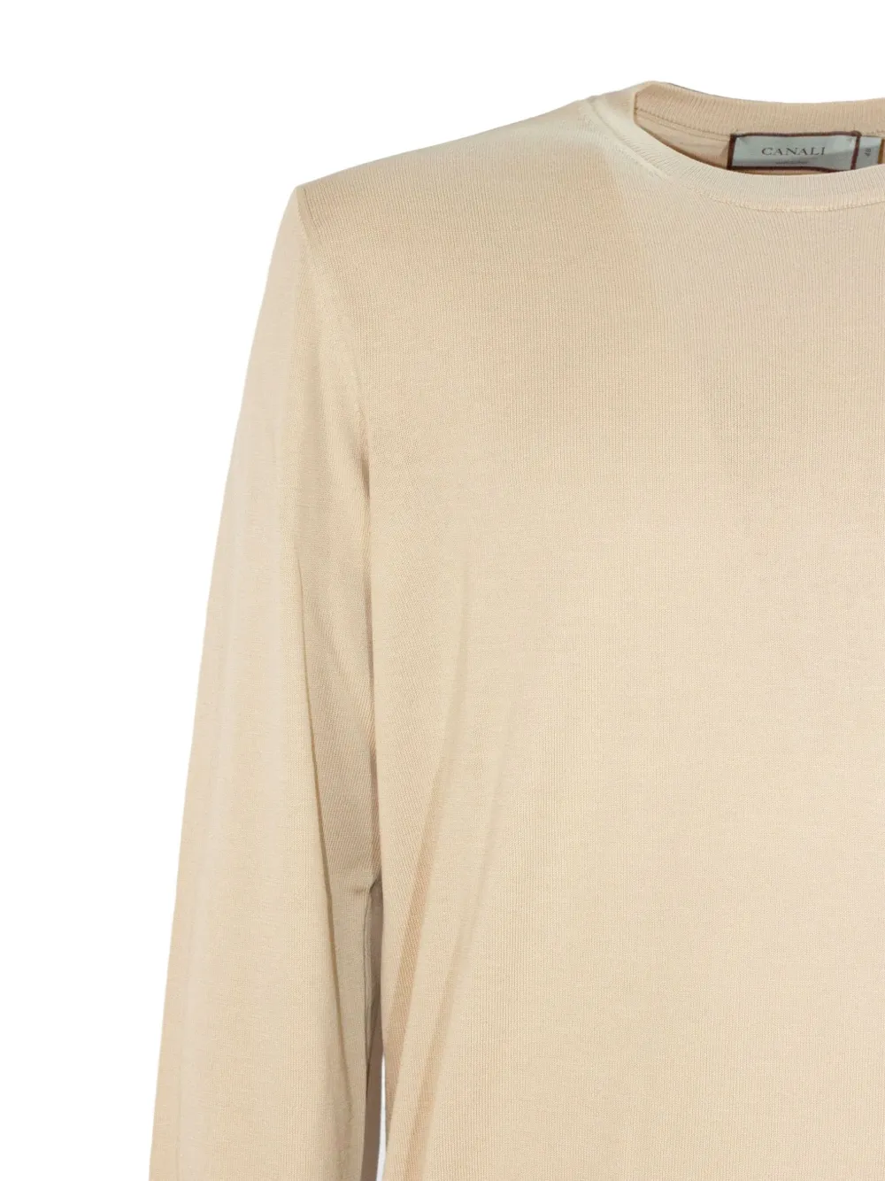 Canali Trui met ronde hals Beige