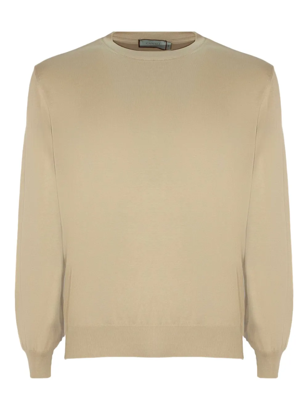 Canali Trui met ronde hals Beige