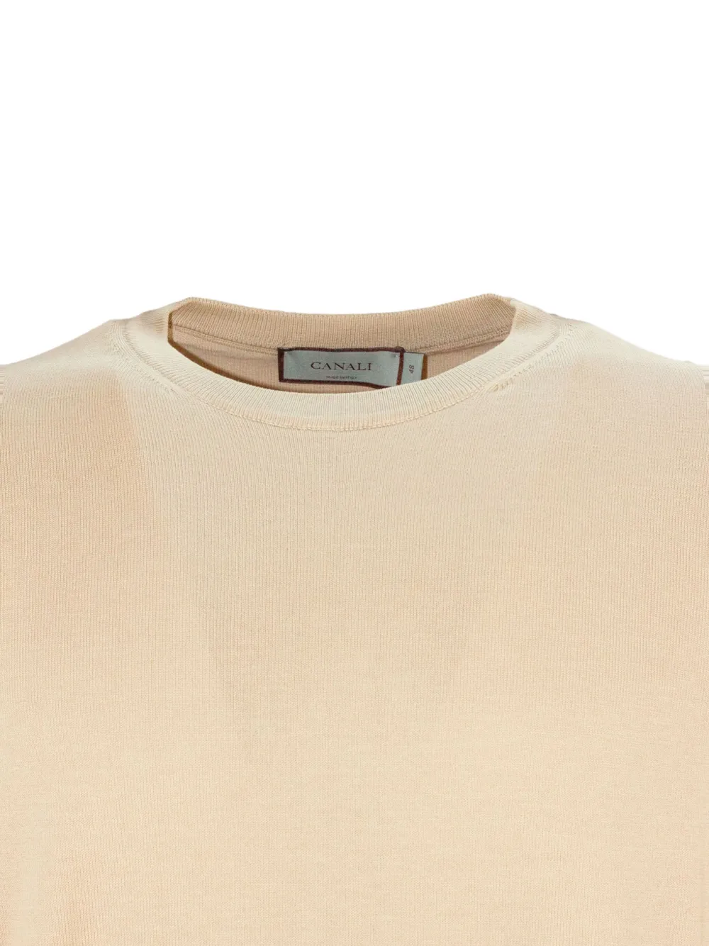 Canali Trui met ronde hals Beige