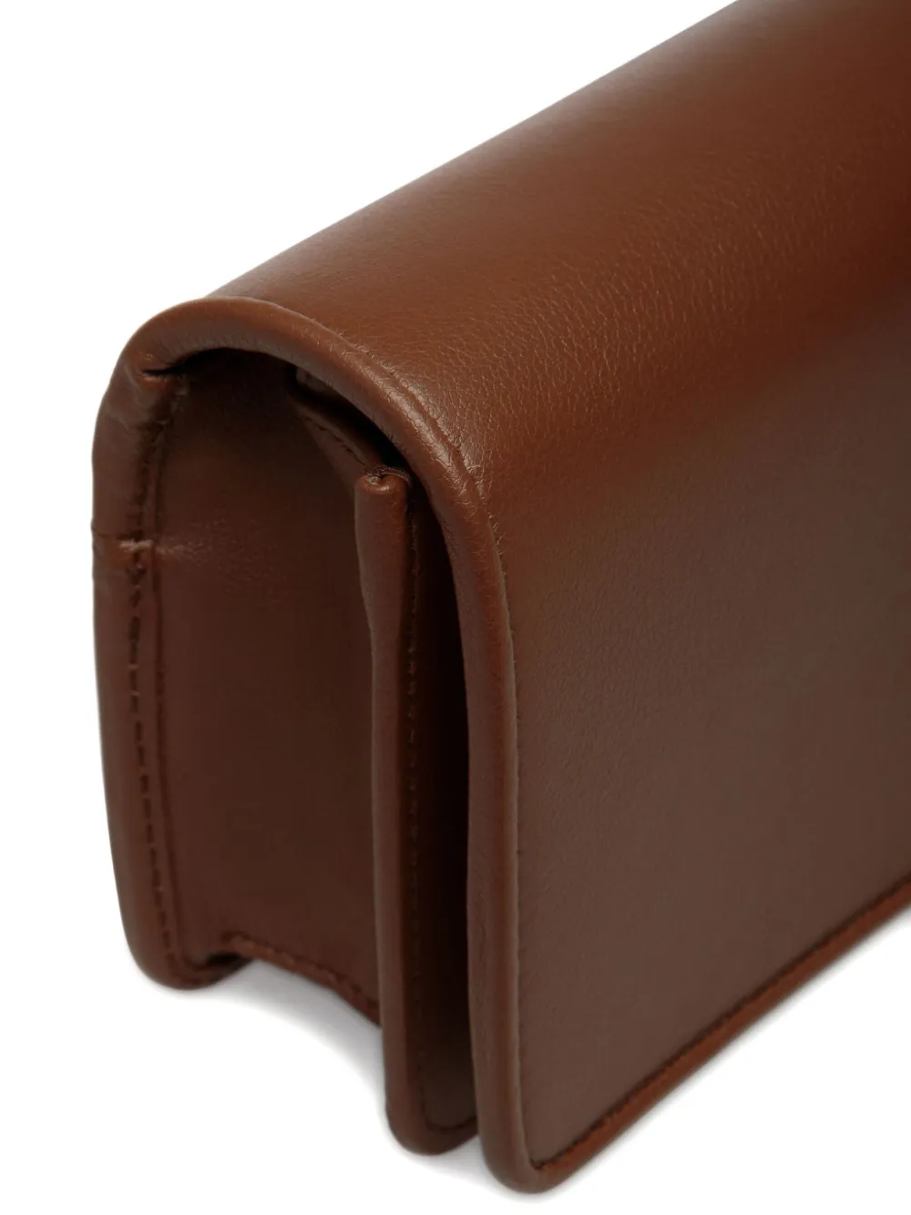 Bally Leren crossbodytas met wapenschild Bruin