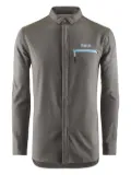 Pedaled panelled long-sleeve shirt - Grey