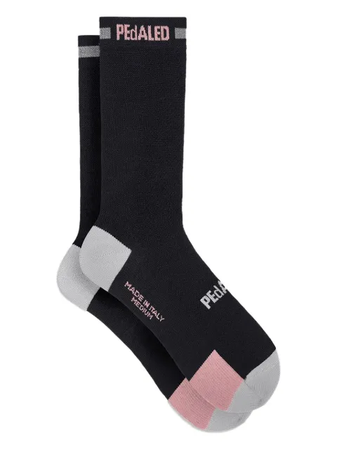 Pedaled logo embroidered socks