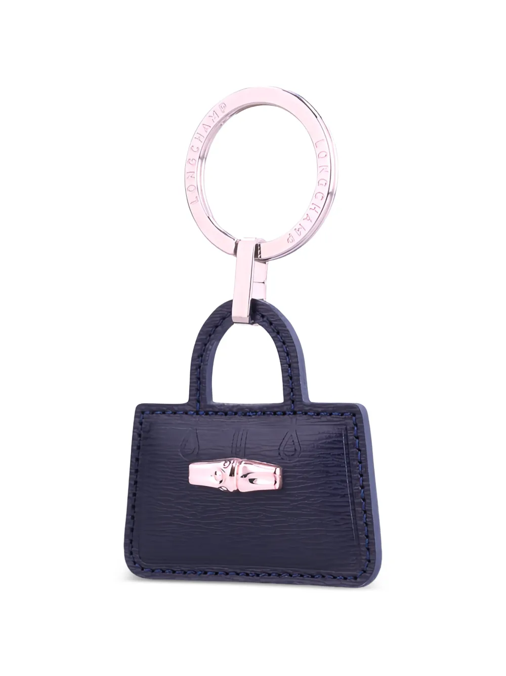  Longchamp Llavero Roseau - Azul 