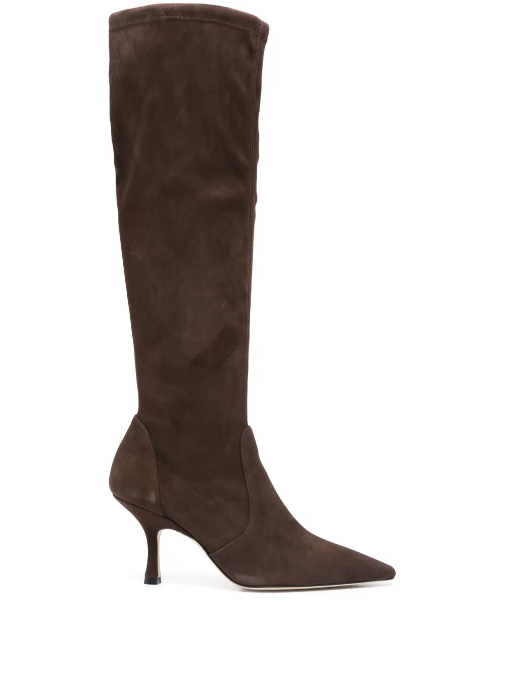 Stuart Weitzman 90mm leather knee-high boots | Brown | Image 1