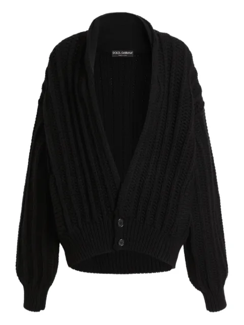 Dolce & Gabbana ribbed-knit long-sleeve cardigan