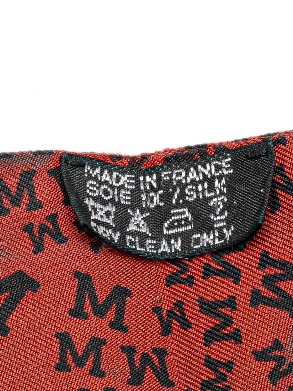 Hermès Pre-Owned mascada Twilly Scattered Letters de seda del siglo XX | Image 2