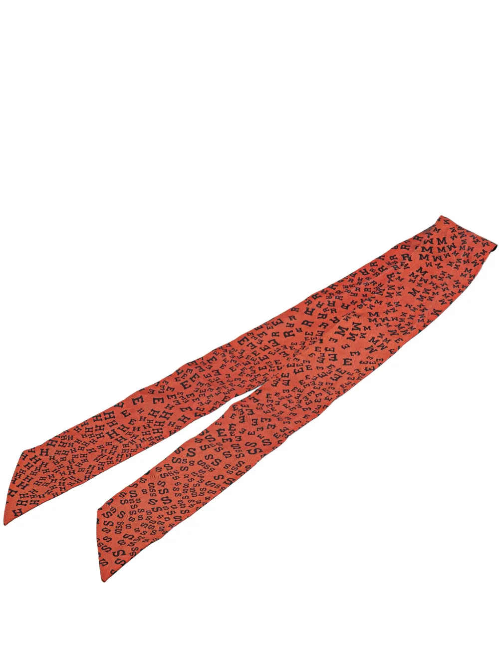 Hermès Pre-Owned mascada Twilly Scattered Letters de seda del siglo XX | rojo | Image 1