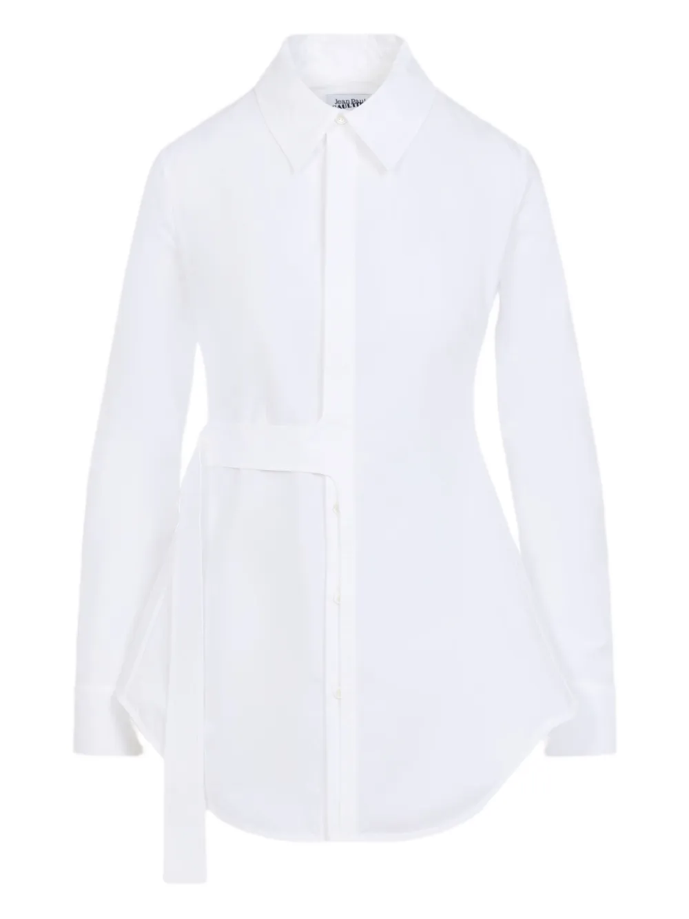 Jean Paul Gaultier Blouse met ceintuur Wit