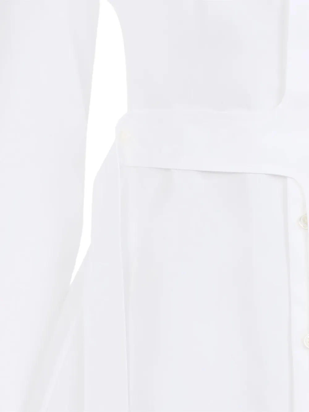 Jean Paul Gaultier Blouse met ceintuur Wit