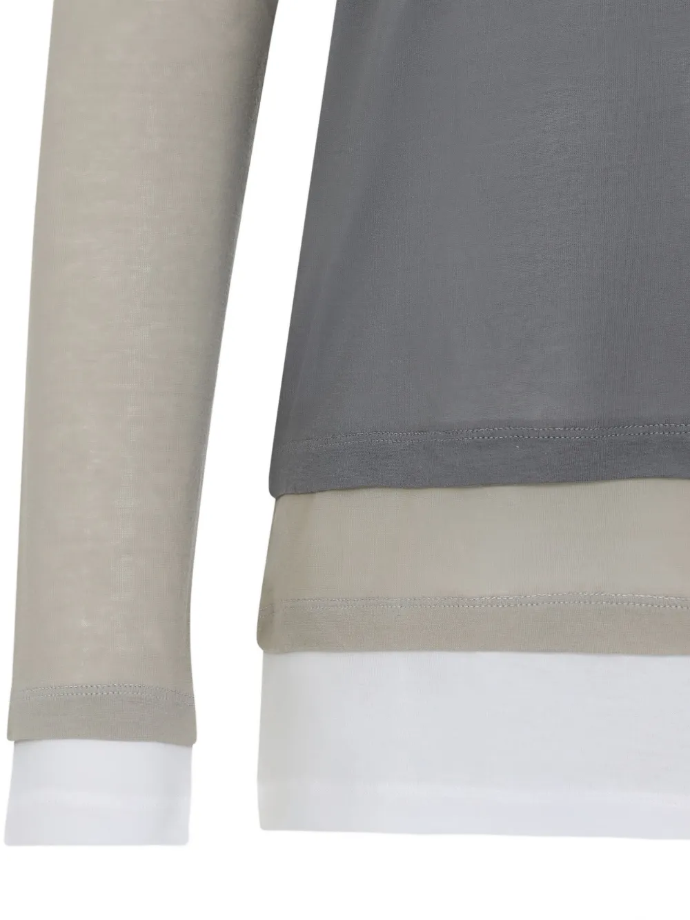 Miu T-shirt met lange mouwen Grijs