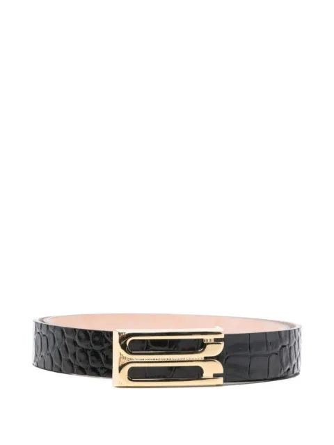 Victoria Beckham croco-embossed leather belt