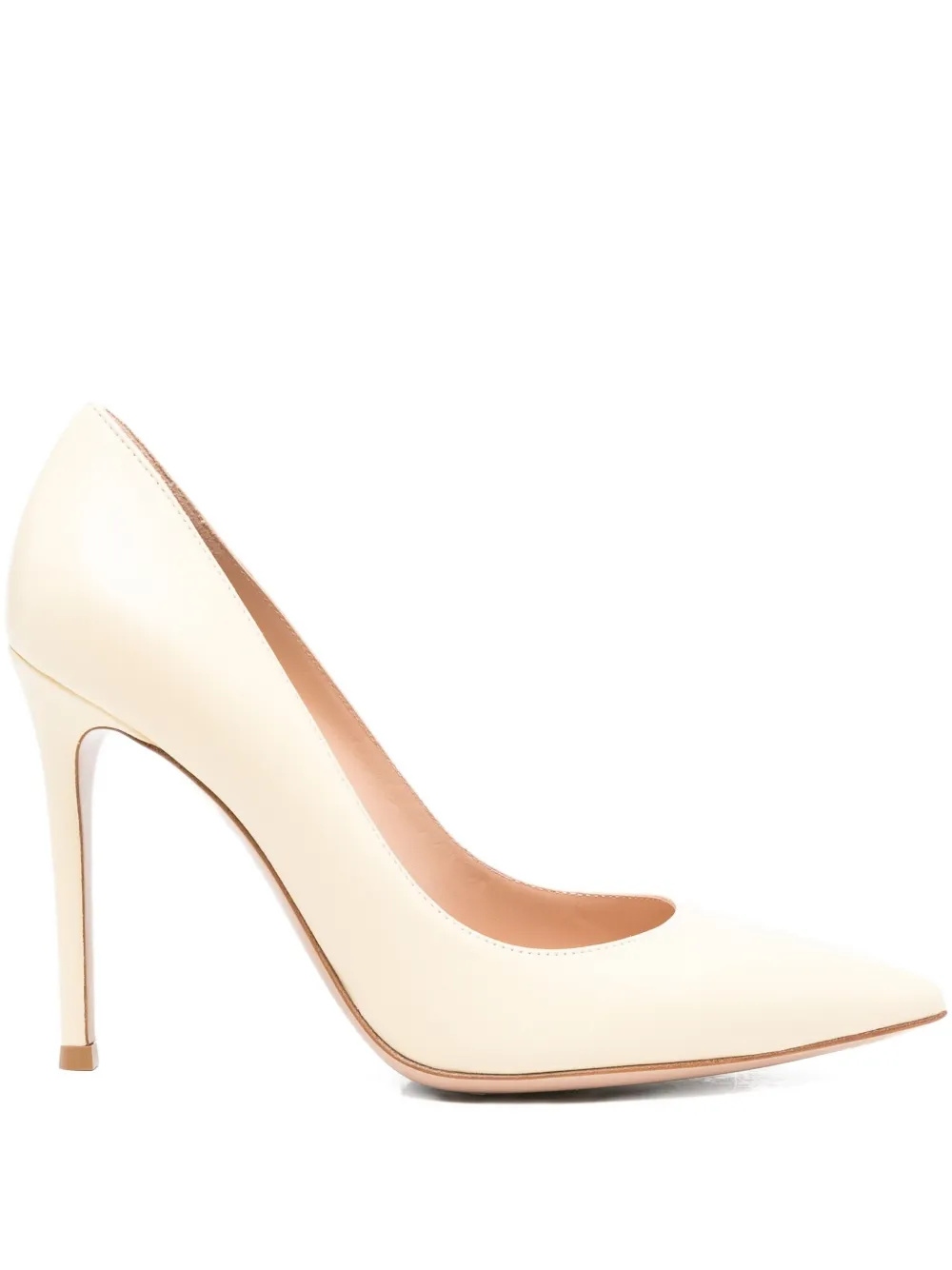 Gianvito Rossi 105mm pointed-toe stiletto heeled pumps Neutrals