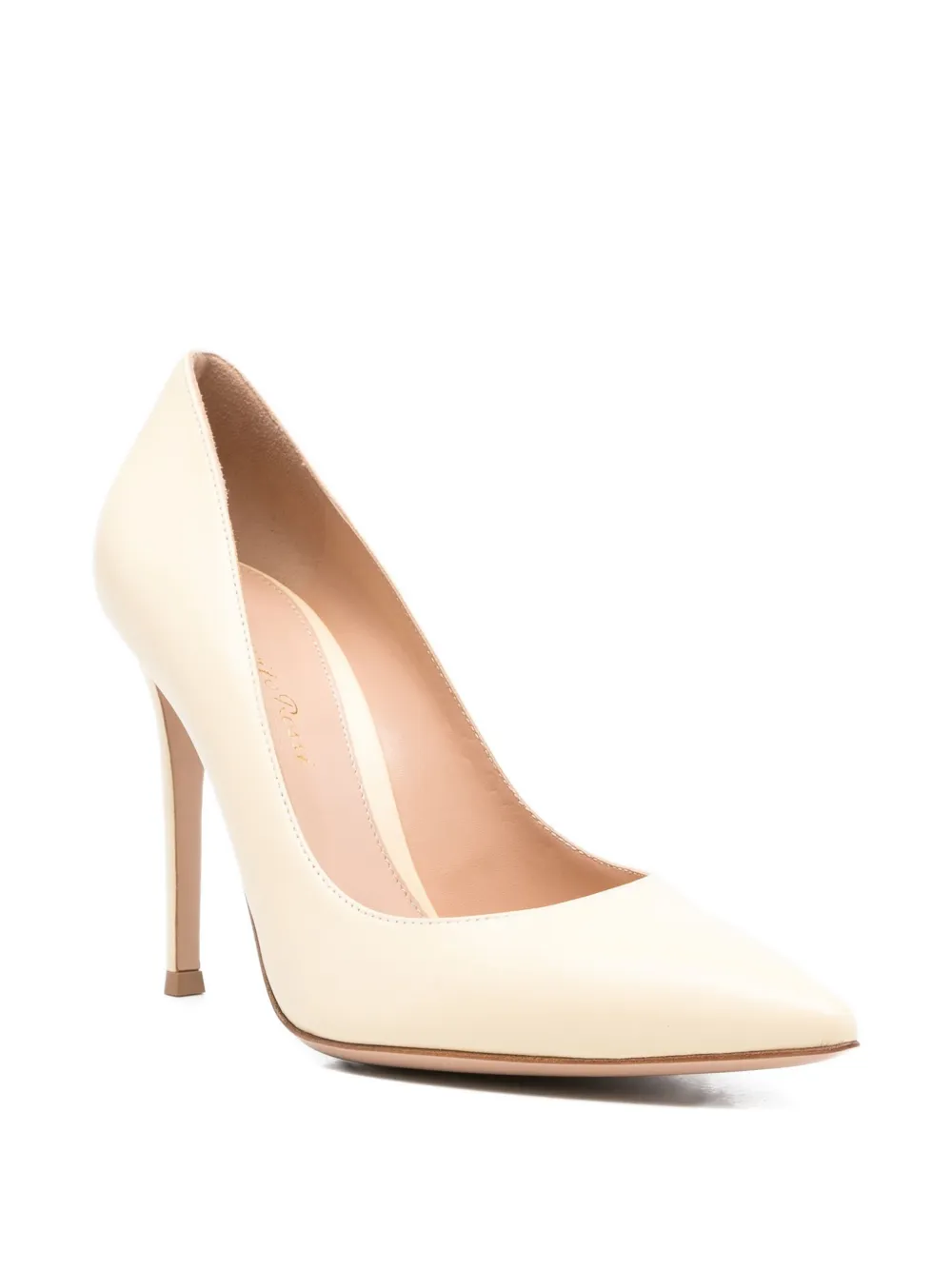 Gianvito Rossi 105mm pointed-toe stiletto heeled pumps Neutrals
