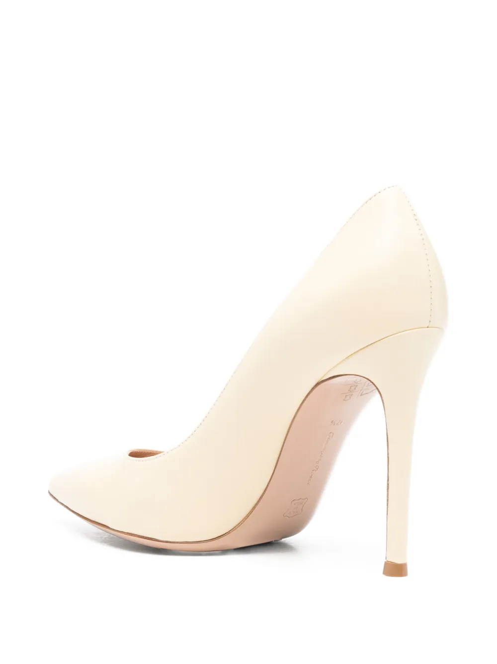 Gianvito Rossi 105mm pointed-toe stiletto heeled pumps Neutrals