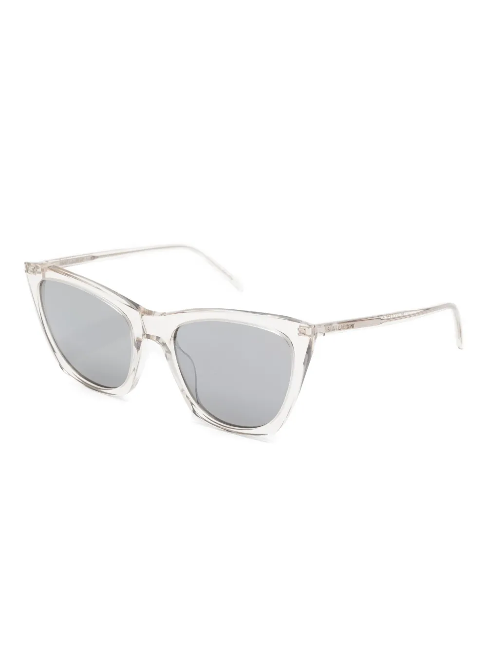 Saint Laurent Eyewear Mica Thin cat-eye sunglasses Beige