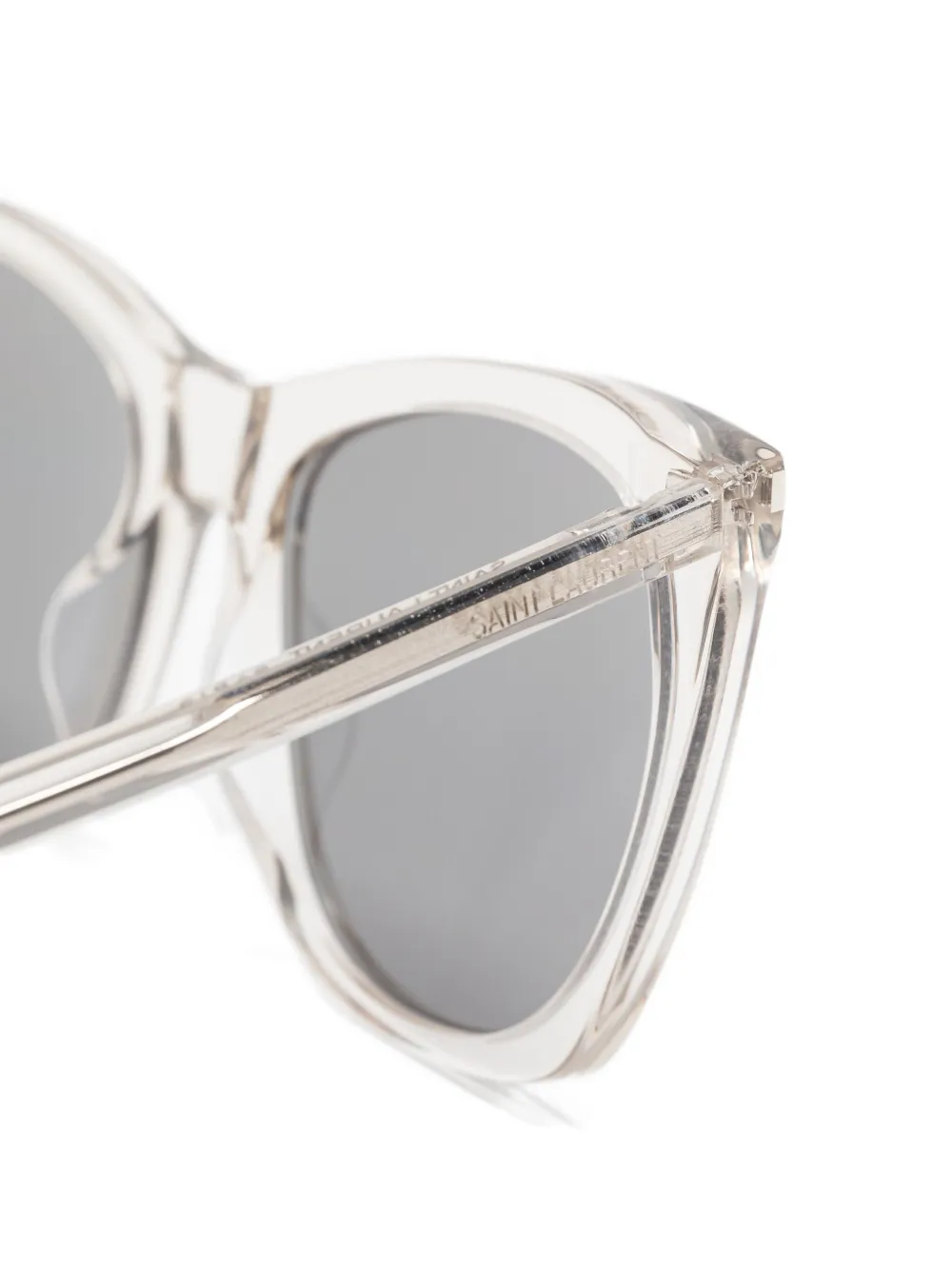 Saint Laurent Eyewear Mica Thin cat-eye sunglasses Beige