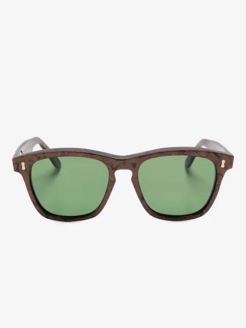 Family Affair Rita marble-effect square-frame sunglasses
