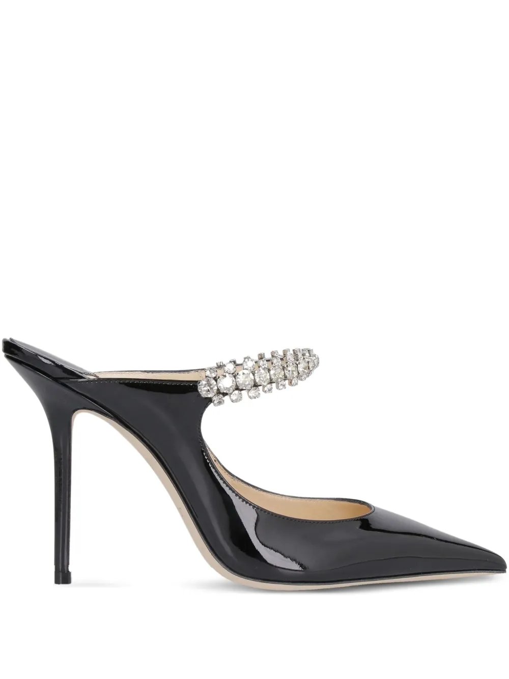Jimmy Choo 100mm Bing crystal-embellished mules | negro | Image 1