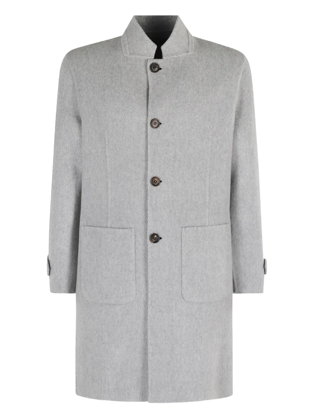 Eleventy herringbone reversible coat | Grey | Image 1
