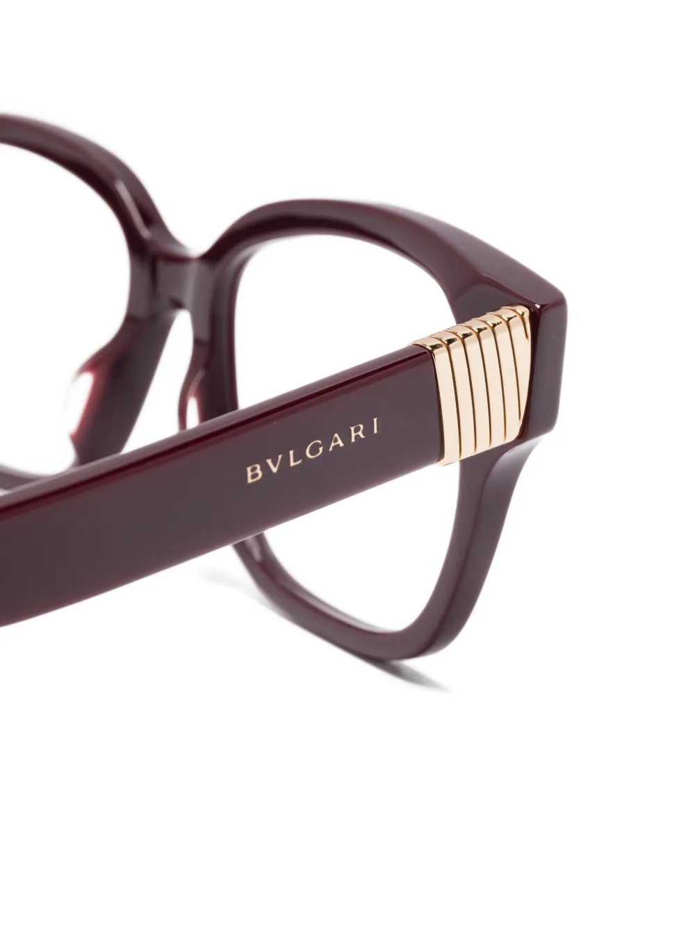  Bvlgari Tubogas Square-frame Glasses - Purple 