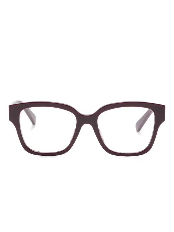 Bvlgari Tubogas Square-frame Glasses in Purple