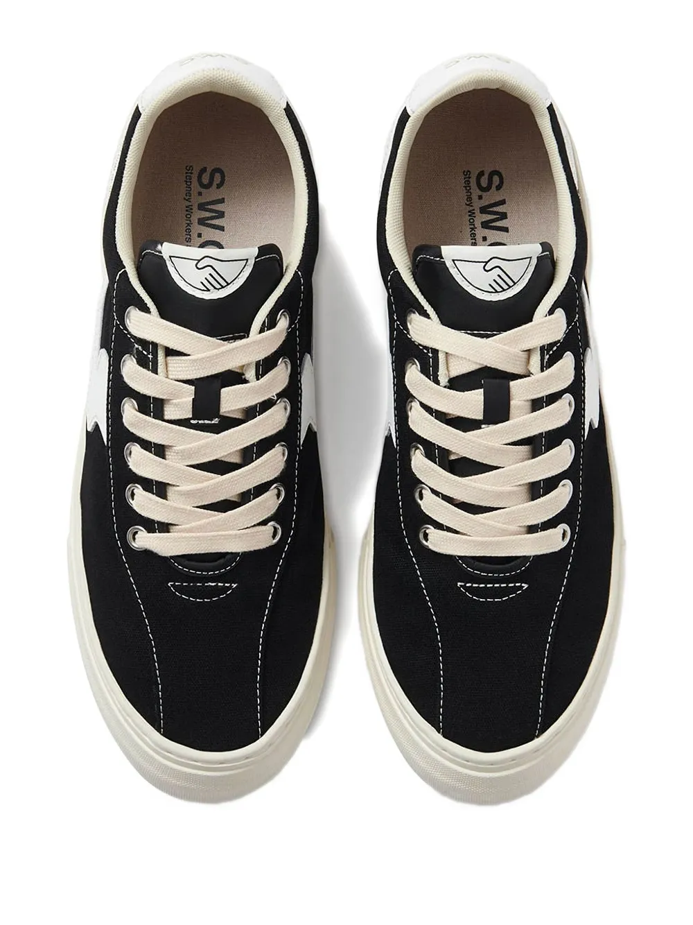 Stepney Workers Club S-Strike panelled low-top sneakers Black