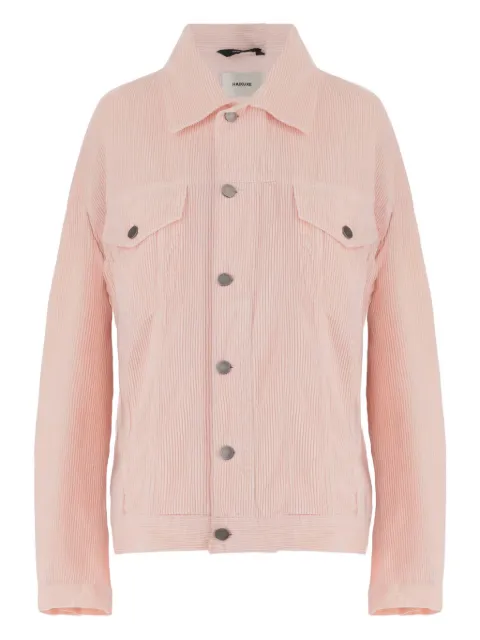 Haikure corduroy button-up jacket