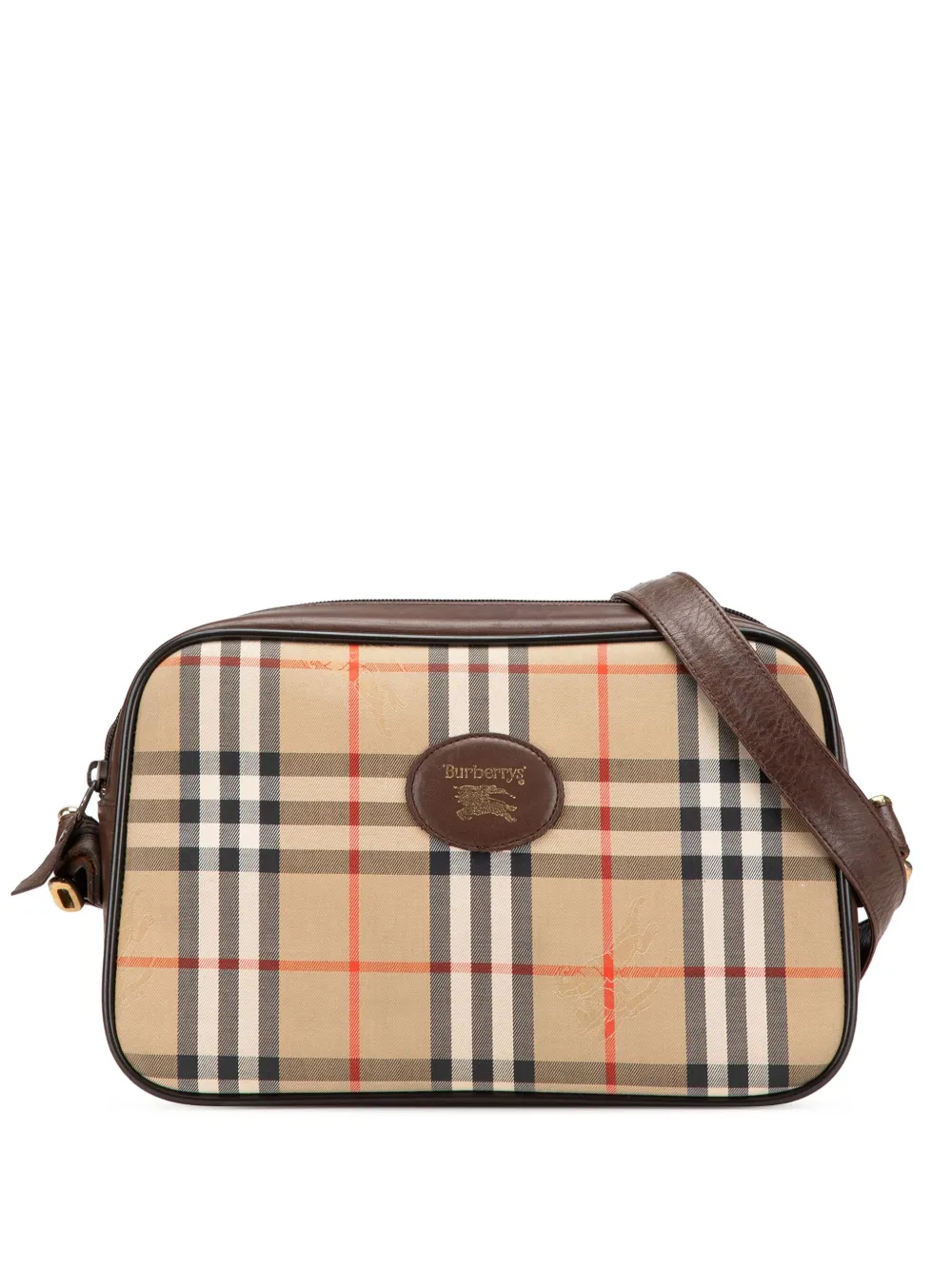 Burberry Pre-Owned 20th Century Haymarket Check Canvas shoulder bag | Brown | Image 1