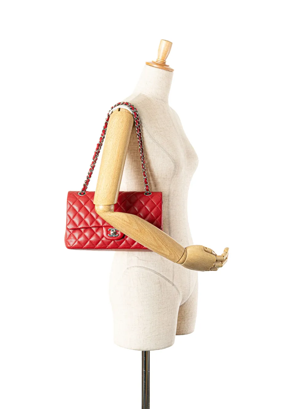 CHANEL Pre-Owned 2014 Medium Classic Caviar Double Flap shoulder bag | Pre-Owned | Image 2