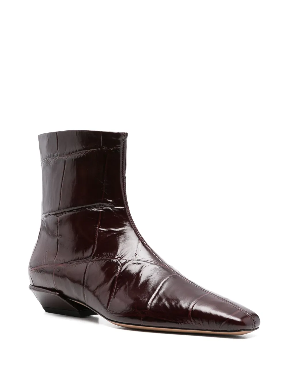 Paris Texas 30mm crocodile-effect pointed-toe ankle boots | Ankle Boots | Image 2