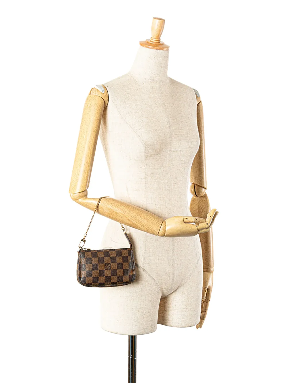 Louis Vuitton Pre-Owned 2007 Damier Ebene Mini Pochette Accessoires handbag | Pre-Owned | Image 2