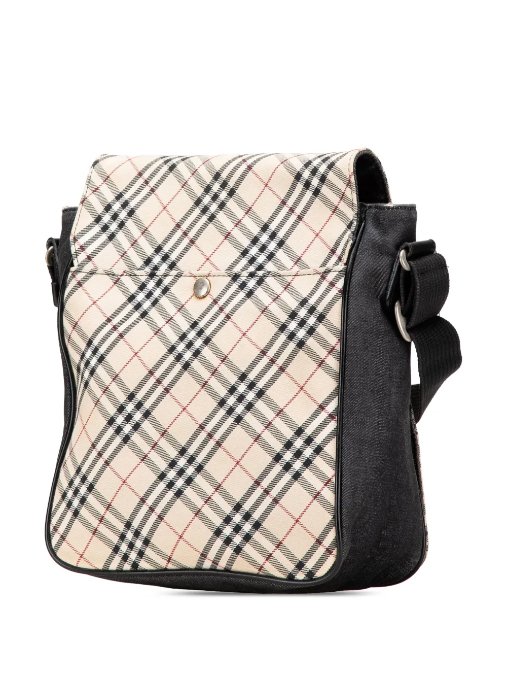 Pre-owned Burberry 2000-2017 Nova Check Canvas And Denim Crossbody Bag