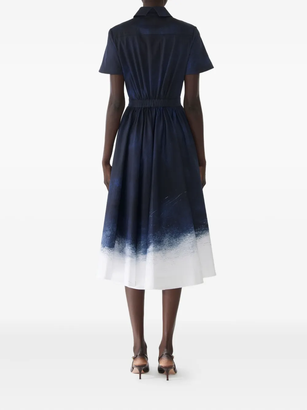 Jason Wu Collection printed shirt dress Blauw