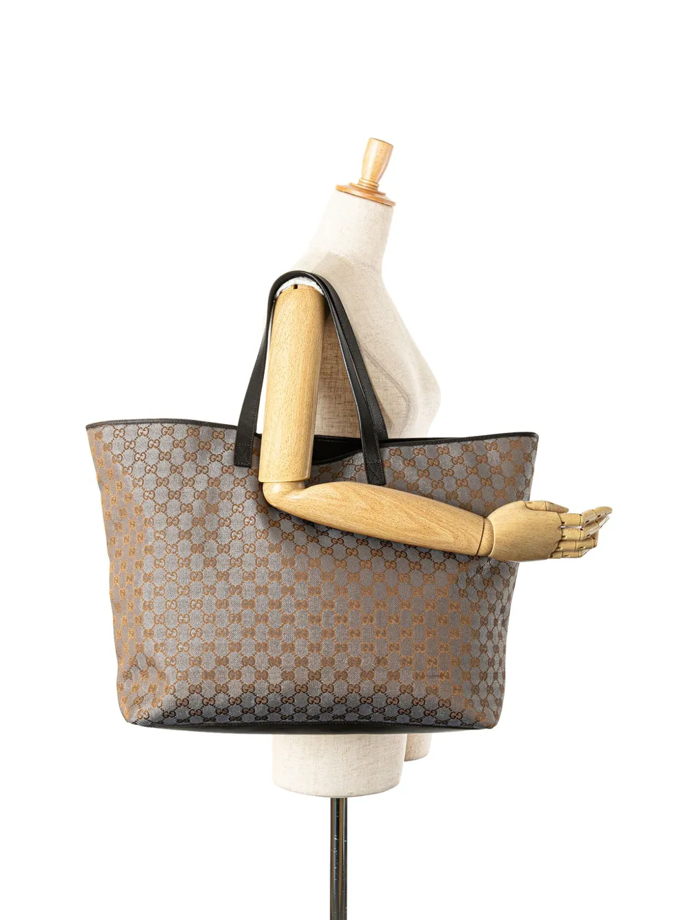 Gucci Pre-Owned 2000-2015 XL Metallic GG Canvas Shopper tote bag | Pre-Owned | Image 2