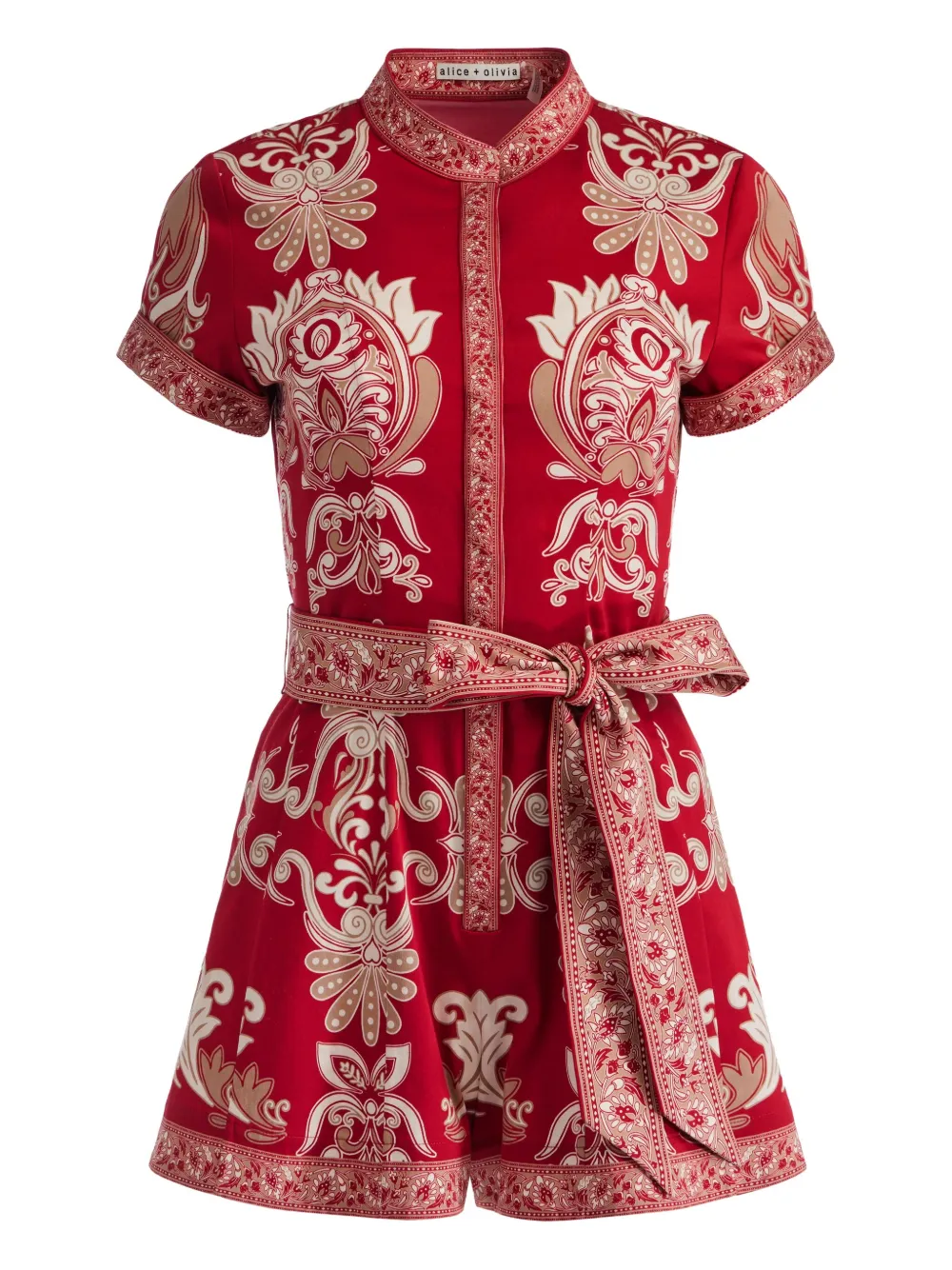 alice + olivia combinaison Lucy | rouge | Image 1