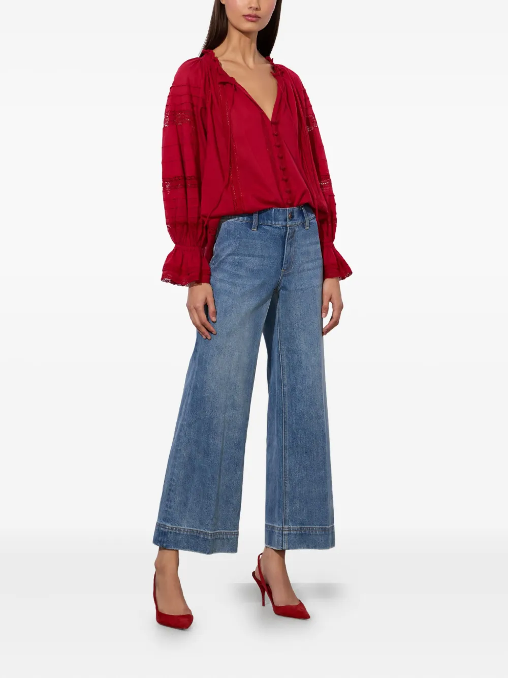 alice + olivia Cropped jeans Blauw