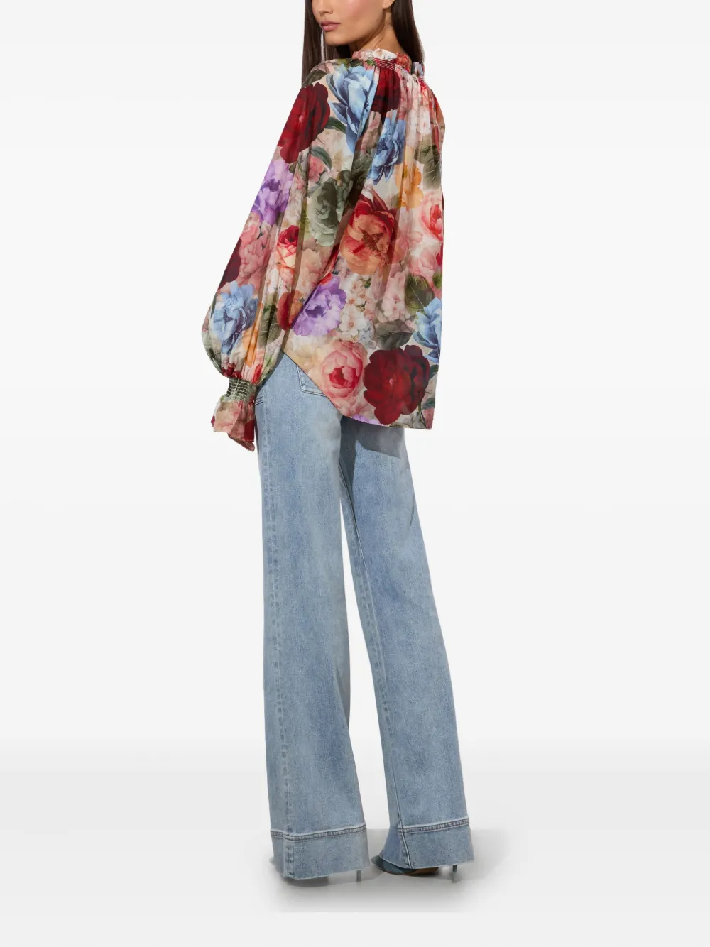 alice + olivia Shirt met ruches Beige