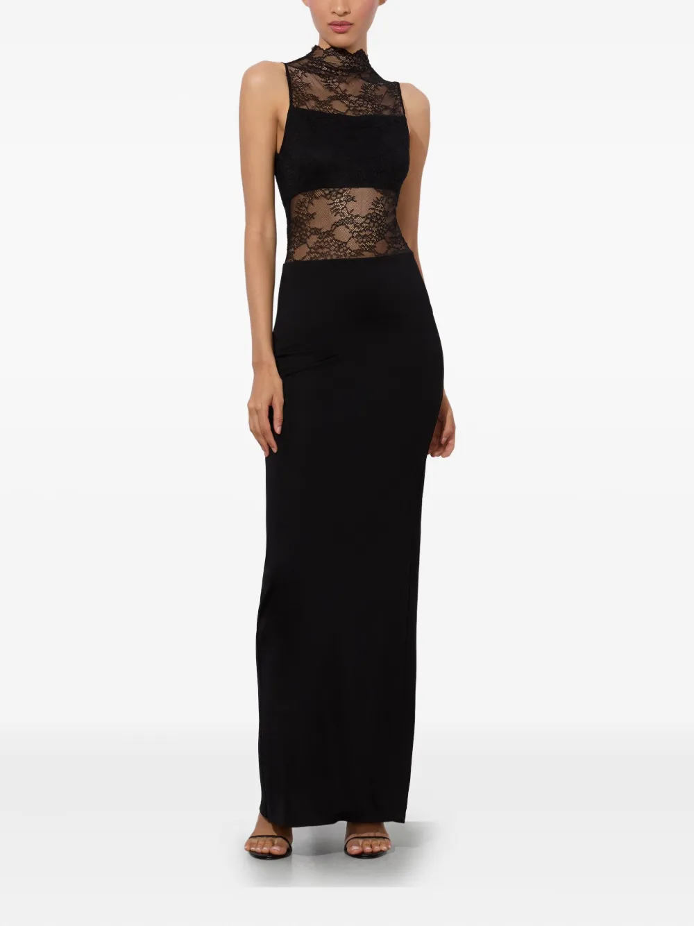 Alice And Olivia Lace-panel Maxi Dress