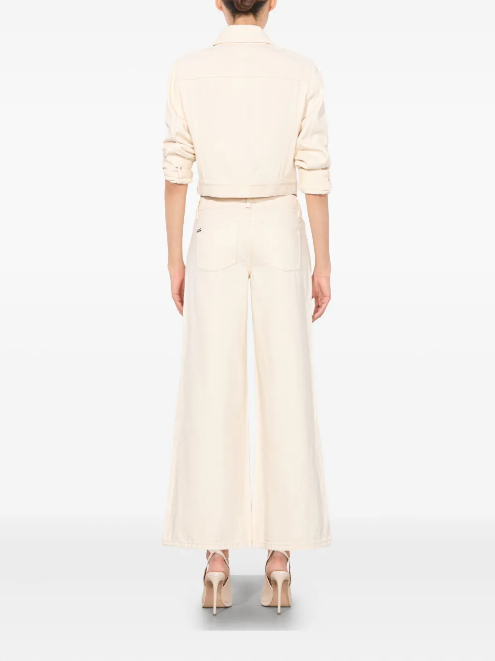 Alice And Olivia Wide-leg Cropped Jeans